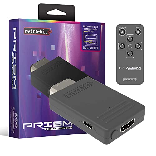 Retro-Bit Prism HDMI Adapter for GameCube - AV to HDMI Converter/Upscaler for 1080P Support 1