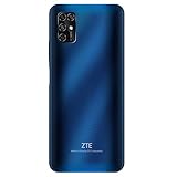 ZTE Blade V20 Smart (128GB, 4GB) 6.82", 16MP Quad Camera, 5000mAh Battery, Fingerprint & Face Unlock, GSM Unlocked US + Latin 4G LTE (T-Mobile, AT&T) International Model 8010 (Blue) 4