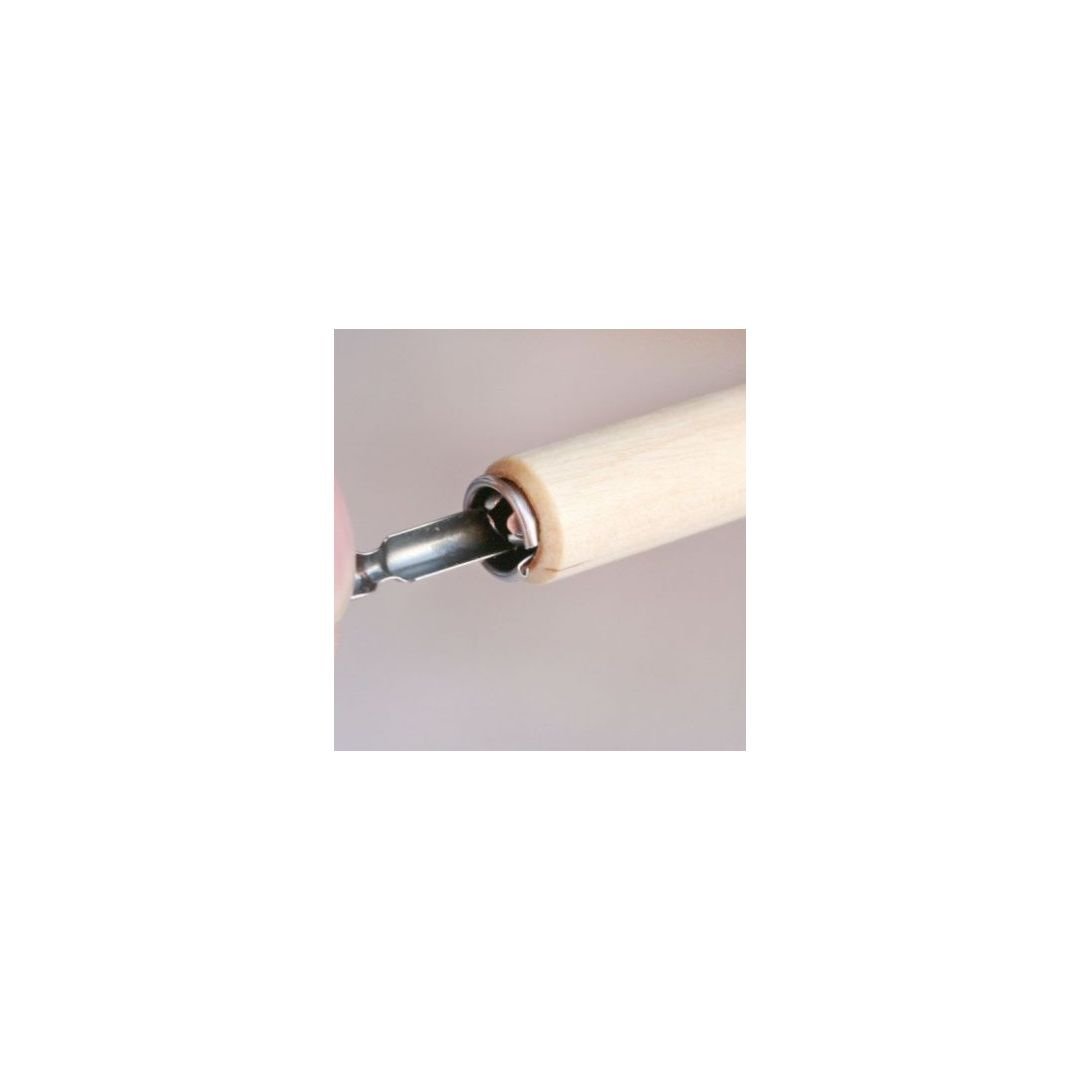 Manuscript Natural Wooden Dip Pen Holder - Ribbed 4