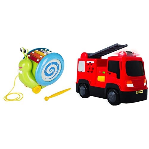 Giggles Musical Snail, Multi Color Fire Engine Toy 1