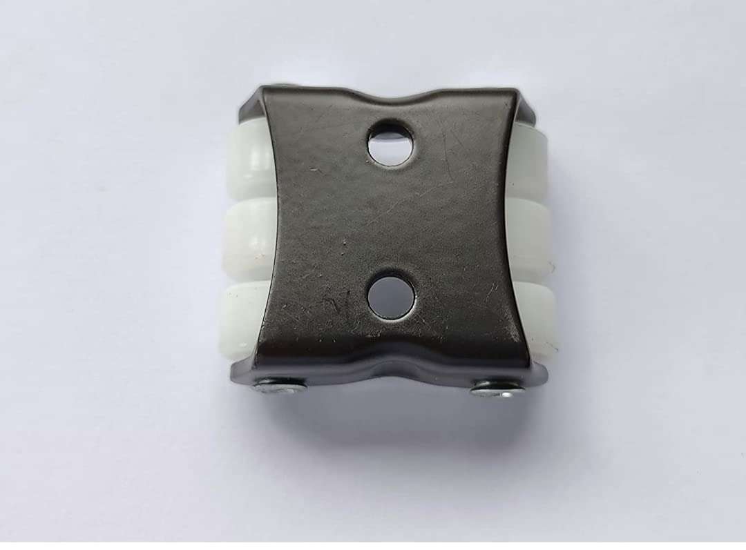 Castor Wheel for Furniture/Heavy Duty 6X Small Mini Fix Moving Wheel Caster- 150kg Load Capacity (Black - White) Pack of 4 5