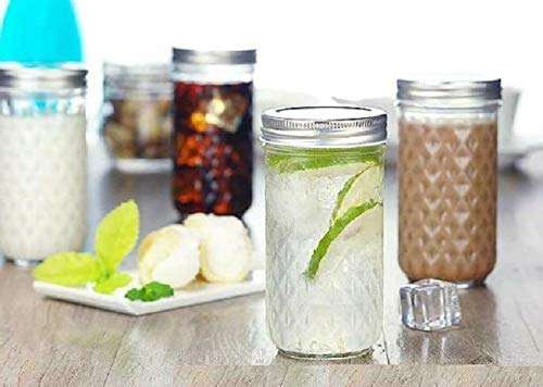 ZEPOLI - Glass Jar and Container Clear with Air Tight Lid Storage of Spices and Dry Fruit 4 pack (330 ML JAR) 3