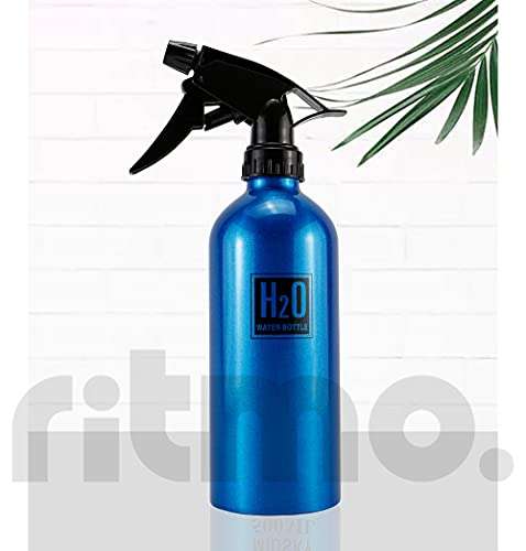 Ritmo Aluminum spray bottle from Cestval, fine spray mist, can be operated by hand, for hairdressing salons and gardens, for moistening hair and plants or for caring for pets, Multi Color 2