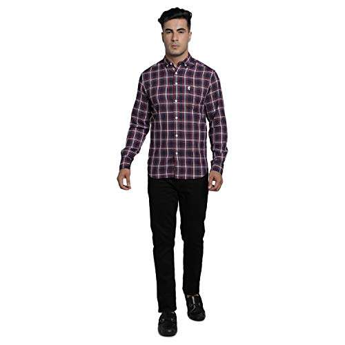 Red Tape Men's Checkered Regular Fit Shirt (RFS0168A_Red M) 6