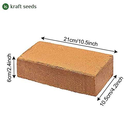 GATE GARDEN Cocopeat Brick (650gm) - Expands To 3.5 Kg Powder 6