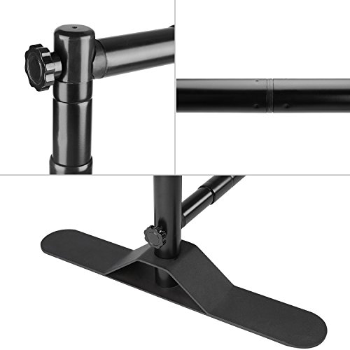 Banner Stand Backdrop - Banner Holder with Adjustable Poster Stand & Retractable Height Up to 5x7 - 8x10 ft Adjustable Telescopic Display Stand for Trade Show, Photo Booth, Wall Exhibitor Background 5