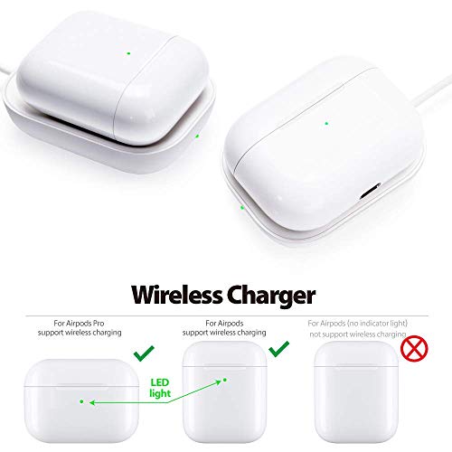 Galvanox AirPods Pro Charger - Wireless Charging Station for Apple AirPod Pro/AirPods Pro 2nd Generation (White) 6