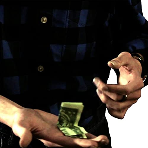 MilesMagic Magician's Animated Bill Gimmick Mysteriously Self Folding Dollar Note Real Invisible Levitation Illusion Effect Street Stage Close-Up Magic Trick 5