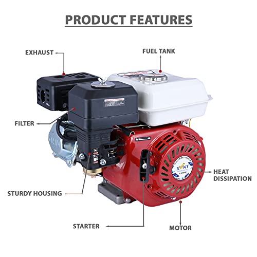 GIGAWATTS XLNT 6.5 HP Agriculture Engine Portable Advanced Technology Used for Home Buildings Industries Gardens Water Logging and Hotels 3