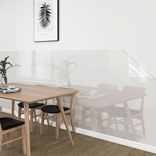 ctizne Transparent Sticker Foil,Oil Proof Wallpaper,Kitchen Backsplash Wall Protector High Temperature Resistant Self-Adhesive Sticker (Transparent) 3