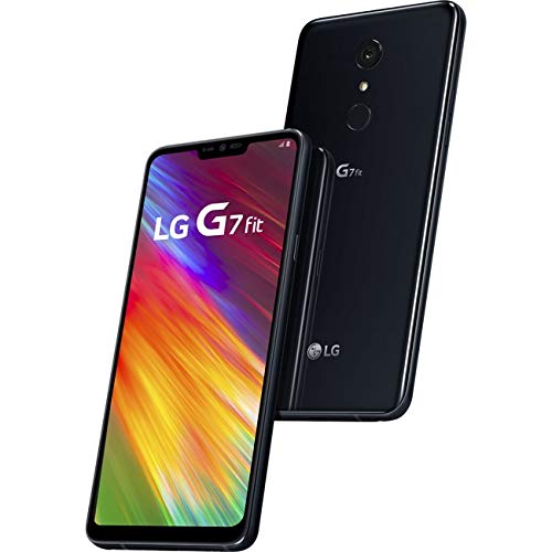 LG G7 Fit (32GB, 4GB RAM) 6.1" Display, 4G LTE, GSM Factory Unlocked Phone, with Boombox Speaker, IP68 Water Resistant - Black
