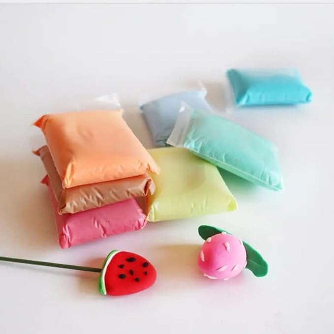 (SWAMPY) Super Light DIY Clay,Twelve Shades Ultra Light Molding Magic Clay, Creative Art Dry Crafts, Gift for Kids (Set of 12pcs) 3