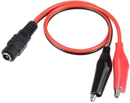 XYWHPGV 2.1mmx5.5 mm 12V DC Female Jack to Alligator Clip Power Cable Connectors 32cm for CCTV Security Camera Lighting(0b06c c1cd0 eddd4 b40ce 61071 c14ec