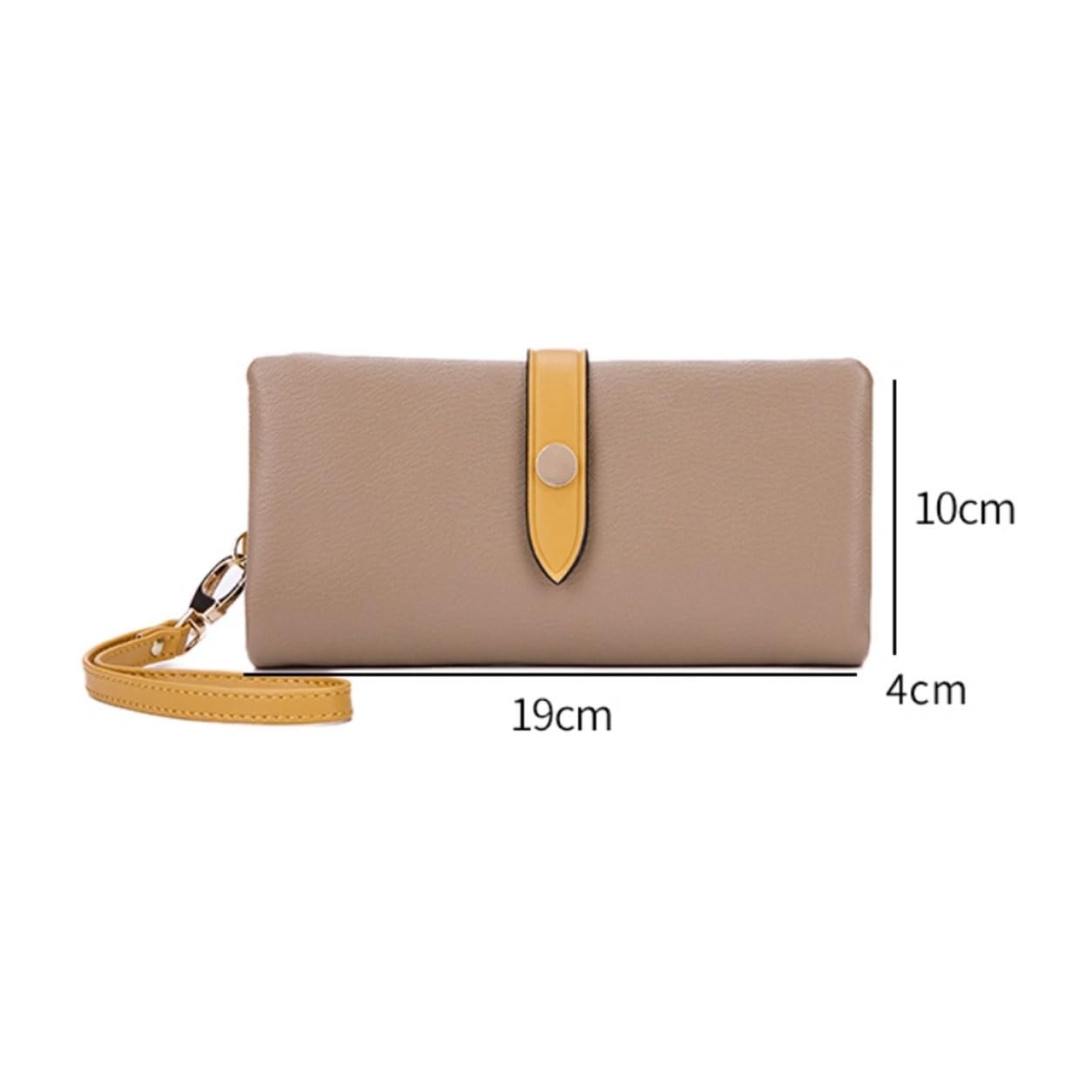 CambOs Women's Purses Wallets Blocking Wallets Handbags Leather Long Money Clips Business Card Cases (Size : Red) 3