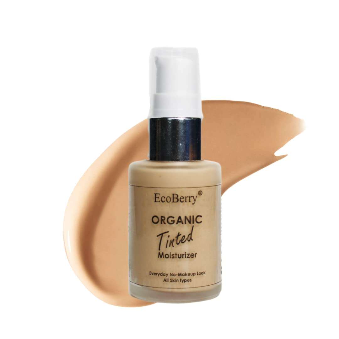 Organic Tinted Moisturizer | Everyday No Makeup Look | Sheer Coverage | Organic | Semi-Matte | Light Weight | Non-Comedogenic | Hypoallergenic | Natural | Handmade | Chemical Free (Light) 1