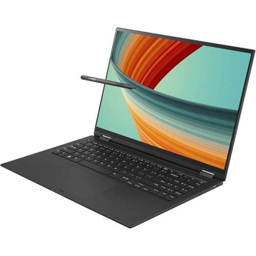 LG gram 2-in-1 Laptop 16.0" Touchscreen IPS WQXGA (12-Core Intel i7-1360P, 32GB LPDDR5, 1TB SSD, Active Pen, Backlit KYB, 2 Thunderbolt 4, WiFi 6E, Win 11 Home) w/DKZ Hub USB Port Expander 6