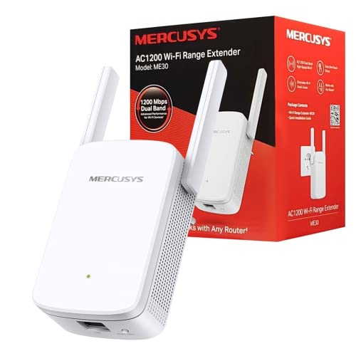 MERCUSYS AC1300 Wireless Dual Band Gigabit Router AC12G 1300Mbps Wi-Fi WiFi Speed & AC1200 Dual Band Wi-Fi Range Extender, Wireless WiFi Repeater, Wi-Fi Booster, Plug and Play, WPS 5