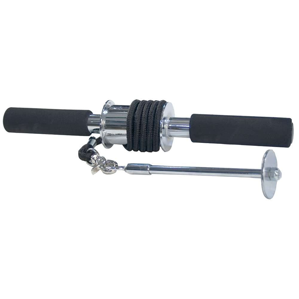 Power Systems Pro Wrist Roller for Grip and Forearm Strength Training, 16 x 1.5 Inches, Chrome/Black (67090) 1