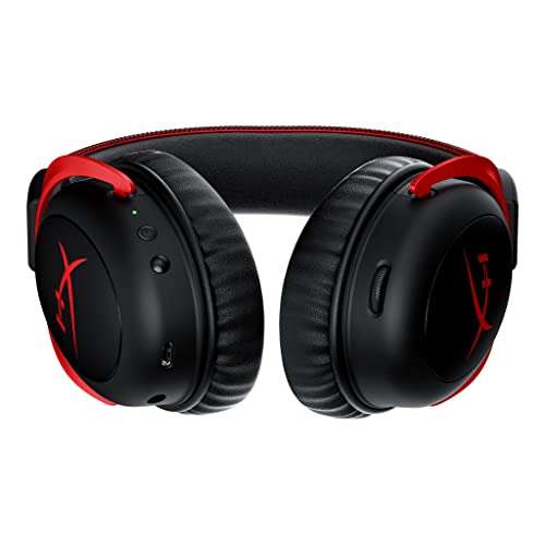 HyperX Cloud II Wireless - Gaming Headset for PC, PS5, PS4, Long Lasting Battery Up to 30 Hours, DTS Headphone:X Spatial Audio, Memory Foam, Detachable Noise Cancelling Microphone with Mic Monitoring 5