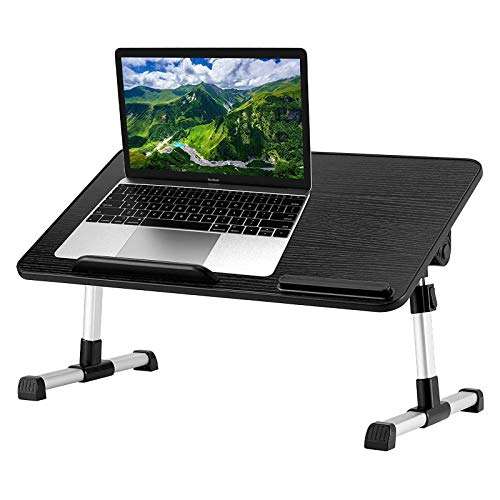 HP Pavilion x360 Convertible 2-in-1 (15.6") Stand and Mount, BoxWave® [True Wood Laptop Bed Tray Stand] Desk for Comfortable Work in Bed. for HP Pavilion x360 Convertible 2-in-1 (15.6") - Jet Black 2
