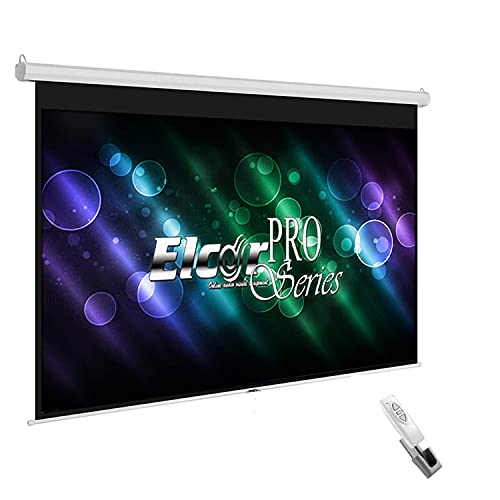 ELCOR® PRO series Automatic Motorised Remote controlled Projector Screen, 220- Inches Diagonal in 16:09 wide fromat, 9ft. height x 16ft.width, UltraHD,3D Active, 4k technology 2