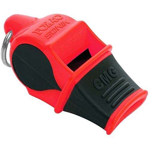 Fox 40 Sonik Blast CMG Safety Whistle with Breakaway Lanyard Multi Black/White 5