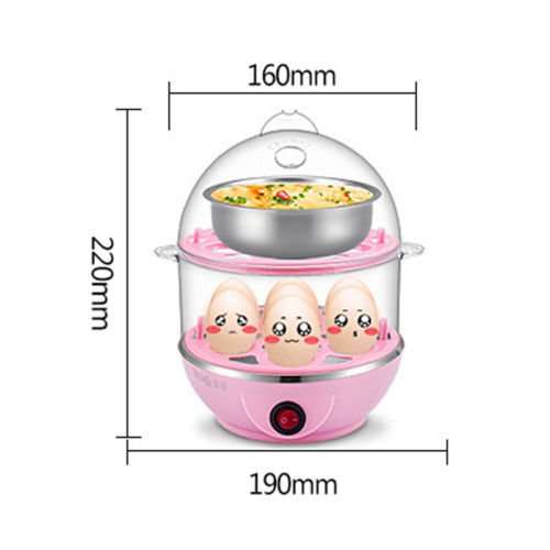 Glive's Egg Boiler Egg Cooker Egg Poacher Egg Steamer Frying Pan Multipan Omelette Maker Egg Cooker (Two Layer (14Eggs)) 5