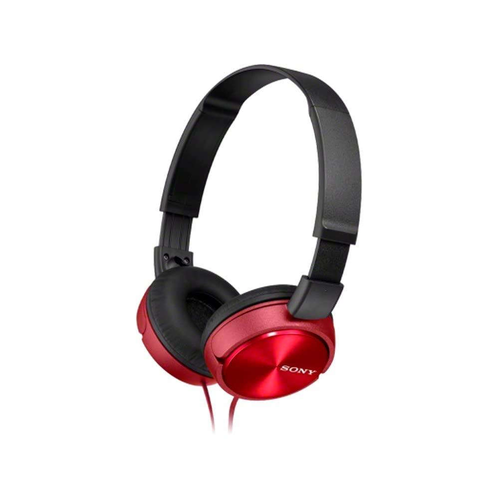 Sony Foldable Headphones with Smartphone Mic and Control - Metallic Red 3