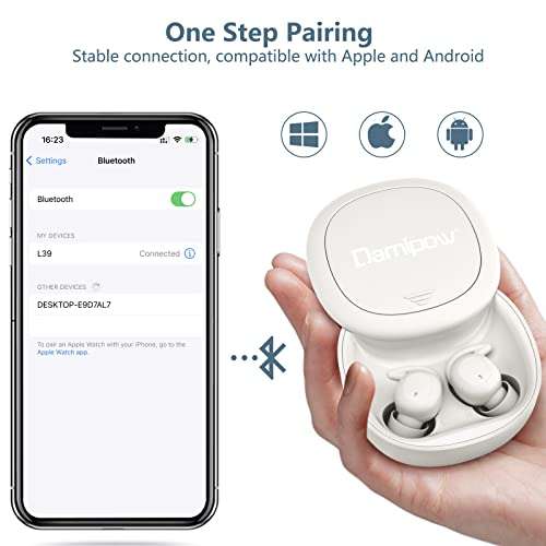 Bluetooth Sleep Earbuds, Noise Blocking Small Buds for Sleeping, Wireless Sleep Headphone Comfortable Fit, Invisible in-Ear Designed for Side Sleepers, Insomnia, Snoring, Work, Leisure 6