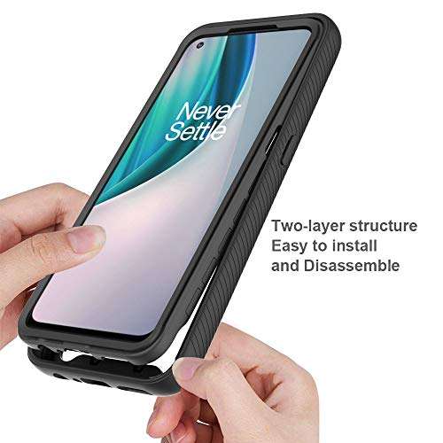 Dzxouui for Oneplus Nord N10 5G Case,One Plus Nord N10 5G Case,Heavy Duty Protective Shockproof Bumper Hybrid Clear TPU Cover Phone Cases for Oneplus Nord N10 5G(XK-Purple) 5