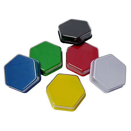 Talking Products, Talking Tiles Voice Recorders, Communication Sound Buttons. Pack of 6 Colors, 80 Seconds Recording. Educational Classroom Resources, Game Show Answer Buzzers.