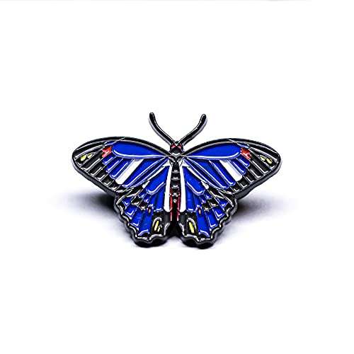Butterfly Enamel Pin Blue Morpho DCO 1