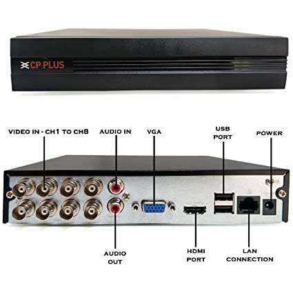 CP Plus, 2.4 MP Guard+ Colorful View in Dark 8 Camera Combo Kit with (8Ch DVR, 6 Dome 2 Bullet Cameras, 2TB HDD, Power Supply,180Mtr Cable Audio Mic & Connectors) CCTV Security Camera Set (White) 5