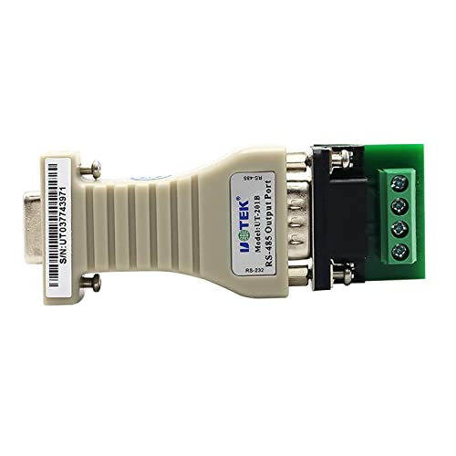 UOTEK Mini RS232 to RS485 Converter Adapter RS-232 to RS-485 Serial Converter Port-Powered UT-201B 3