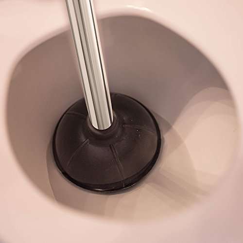 Kleen Freak 23-in. Heavy-duty Toilet Plunger with Twister Caddy 3019000, Versatile Bathroom Accessory Set and Apartment Must-have, Toilet and Plunger for Bathroom with Toilet Caddy 6