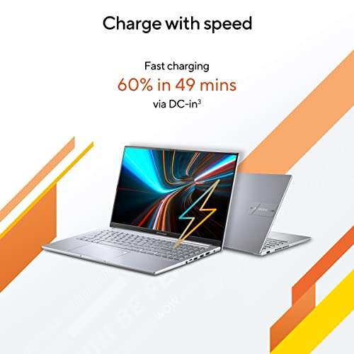 ASUS Vivobook 15 OLED (2023), AMD Ryzen 5 7530U, Thin and Light Laptop, 15.6" (39.62 cms) FHD OLED, (16GB RAM /512GB SSD/Windows 11/Office 2021/Backlit KB/Fingerprint/Silver/1.7 kg), M1505YA-LK542WS 5