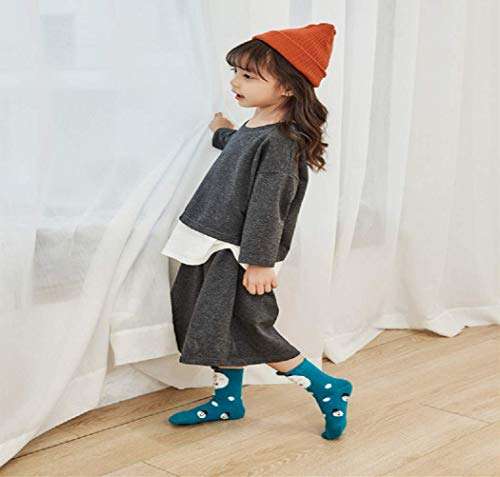 Yvinak Unisex Kids Cartoon Christmas Winter Cute Socks Children Toddler Girls Boys Xmas Funny Winter Warm Socks (Color c, 4-7 Years) 3