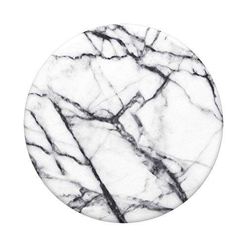 PopSockets: Phone Grip with Expanding Kickstand, Pop Socket for Phone - Dove White Marble 5