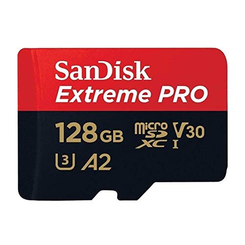 128GB Sandisk Micro SDXC Extreme Pro 4K UHS-I Card - Works with Samsung Galaxy S8, S8 Plus, S7, S7 Edge - Class 10 with Card Reader 3