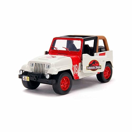 Jada Toys Jurassic World 1:32 Jeep Wrangler Die-cast Car, Toys for Kids and Adults 2