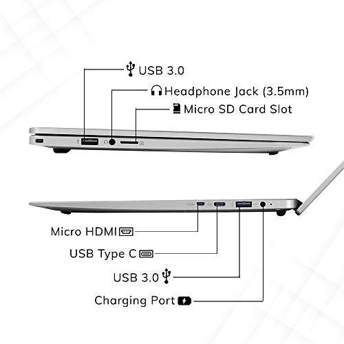 AVITA LIBER NS14A8INF541-SG 14-inch (35.56cm) Thin and Light Laptop (10th Gen Core i5-10210U/8GB/256GB SSD/Window 10 Home/Backlit Keyboard/Fingerprint Sensor), Space Grey 4