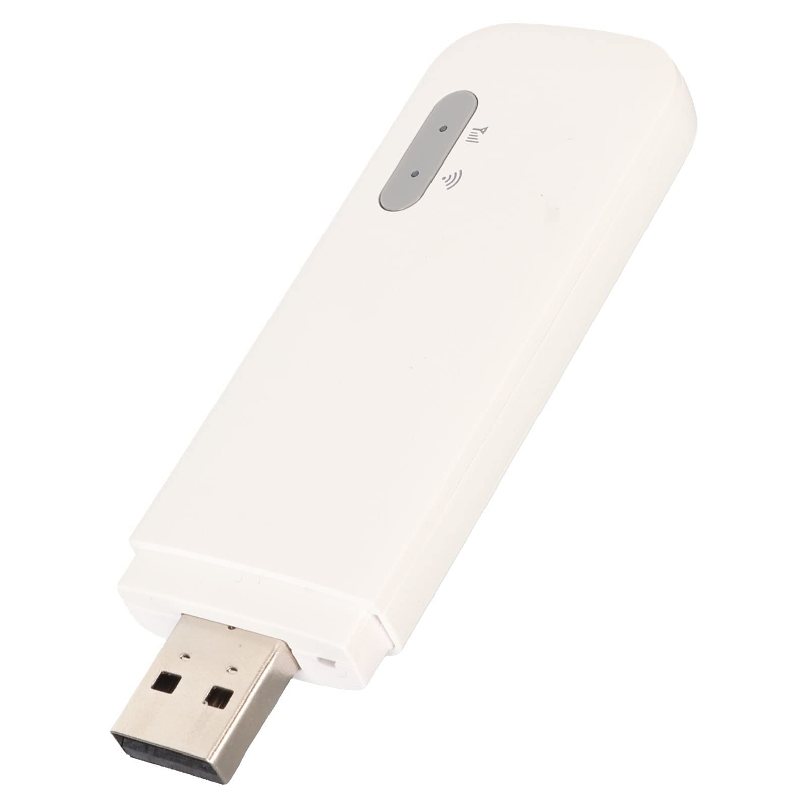 Generic USB WiFi Portable Router, 4G Mobile WiFi Hotspot with SIM Card Slot, Supports 10 Devices Connection, Plug and Play, Stable and Fast, Safe Protection, White, Genericfgnr7pgw9e