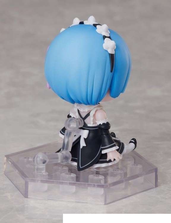 ONLY FROM JAPAN Re:Zero Deformplus Rem Collectible Figure, Maid Outfit, Full Action Deformation 5