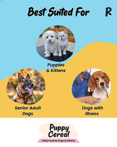 ROBUST Puppy Cereal Recipe(Original Recipe) | Daily Food for Puppies & Kittens | with Probiotics & Natural Ingredients | 100% Vegetarian | New Pack (450g) 3