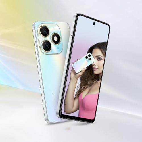 TECNO Spark 20 | Cyber White, (8GB+128GB)| 32MP Selfie + 50MP Main Camera| 90Hz Dot-in Display with Dynamic Port & Dual Speakers with DTS| 5000mAh Battery |18W Type-C| Helio G85 Processor 2