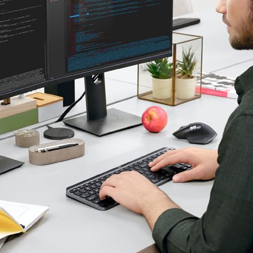 Logitech MX Keys Wireless Illuminated Keyboard for Business, Quiet Perfect-Stroke Keys, Logi Bolt Technology, Bluetooth, Rechargeable, Globally Certified, Windows/Mac/Chrome/Linux - Graphite 2