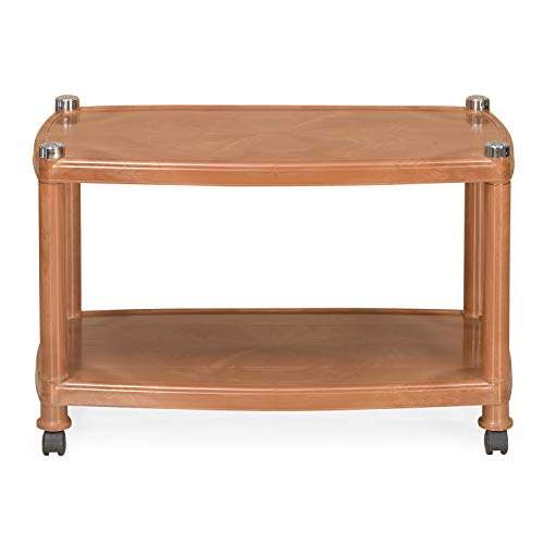 Nilkamal CENTBL5 Contemporary Center Trolley Coffee Table/Tea Table/Teapoy for Home/Living Room/Office & Outdoor. (Plastic) 2