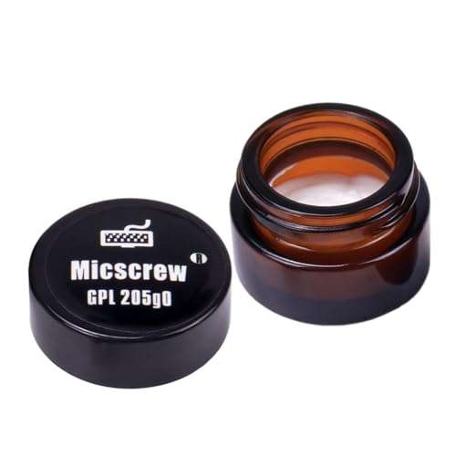 0.35 OZ GPL 205G0 for Mechanical Keyboard and Switches, GPL 205 G0 Lube with Nonvolatile, Noflammable Lubrication，Up to 220 Switches Can be Lubed, Grease Stored in Glass Bottle 1