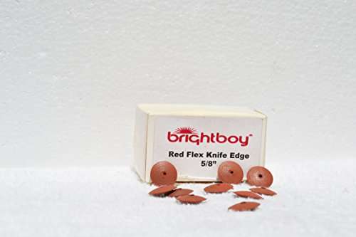 Thermo Red Knife Edge Rubber Wheels for Polishing Gold & Semi-Precious Metals.(Pack of 10) 3