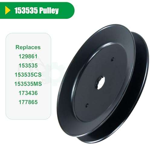 POSFLAG 153535 Pulley Mandrel Craftsman Replaces 129861, 153535, 173436, 177865, 532129861, 532153535, 532173436, 532177865, 539112171, 583681201, 21546127 for Husqvarna YTH18542, RZ5424 Tractors 3
